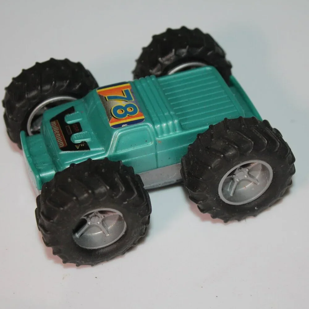 Vintage Double‎ Sided Friction 4x4 Race Car *TY